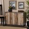 Baxton Studio Cyrille Farmhouse Rustic Finished Wood 3-Door Shoe Cabinet 169-10887 - alternate 2